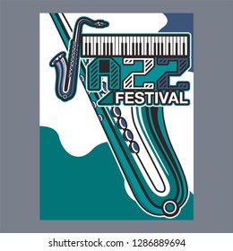 vintage live music poster design for bar and club - Vector