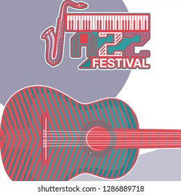 vintage live music poster design for bar and club - Vector