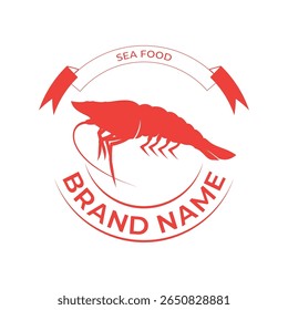 Um logotipo de lagosta vintage com uma lagosta clássica desenhada à mão com detalhes intrincados em linhas em negrito 