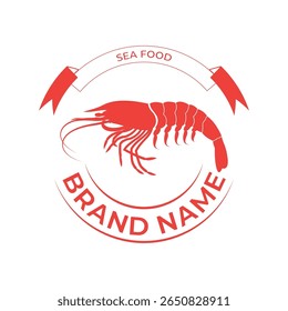 Um logotipo de lagosta vintage com uma lagosta clássica desenhada à mão com detalhes intrincados em linhas em negrito 