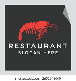 Um logotipo de lagosta vintage com uma lagosta desenhada à mão clássica 