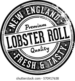 Vintage Lobster Roll Sign for Restaurants