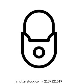 Vintage Lock Icon Vector Symbol Design Illustration