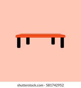 Vintage locker room bench