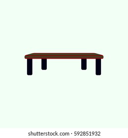 Vintage locker room bench