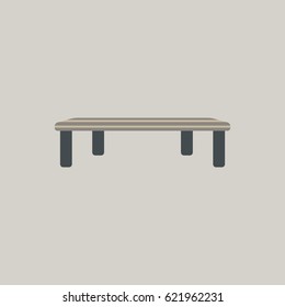 Vintage locker room bench