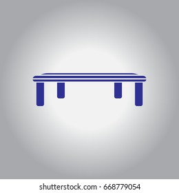 Vintage locker room bench