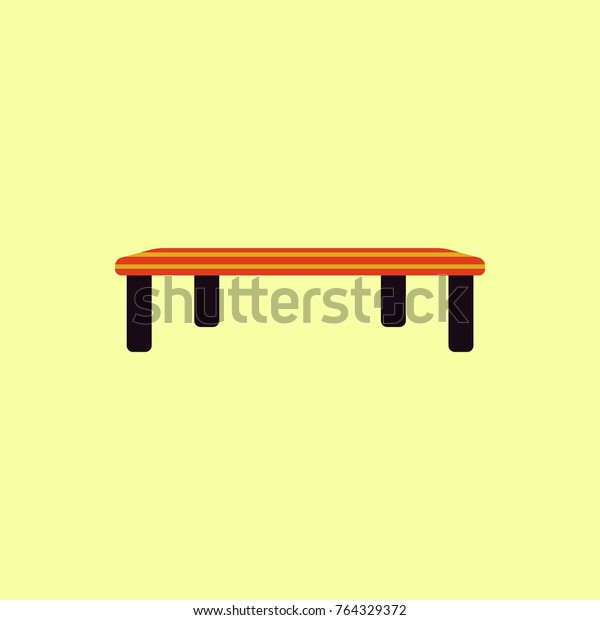 Vintage Locker Room Bench Stock Vector Royalty Free 764329372