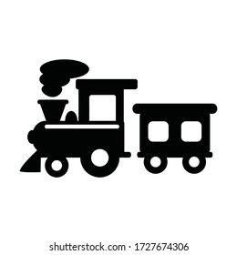 Vintage locomotive train silhuette image