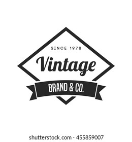 Vintage Logo and Badge. Vintage design element, logo, badge, brand, identity, object and label vector illustration