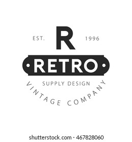 Vintage Logo and Badge. Vintage design element, logo, badge, brand, identity, object and label vector illustration