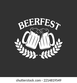 vintage logo, badge, emblem or logotype elements for beer, shop, home brew, tavern, bar, cafe and restaurant