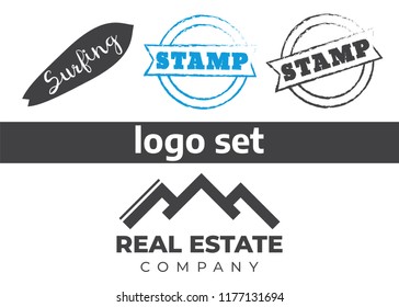 Vintage logo for banner, poster and flyer. Vector logotypes elements collection. Logo sets