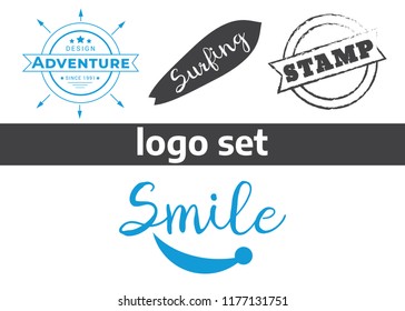 Vintage logo for banner, poster and flyer. Vector logotypes elements collection. Logo sets