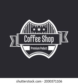 Vintage logo for coffee shop