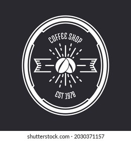 Vintage logo for coffee shop