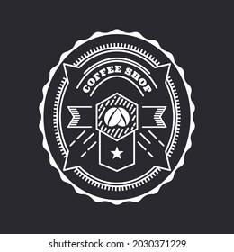 Vintage logo for coffee shop