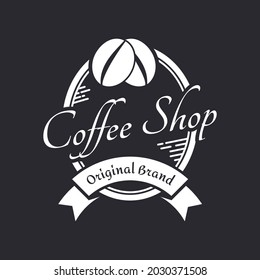Vintage logo for coffee shop
