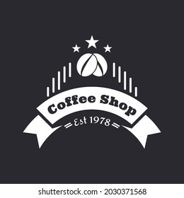 Vintage logo for coffee shop
