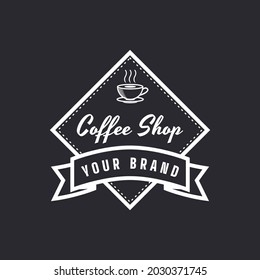 Vintage logo for coffee shop