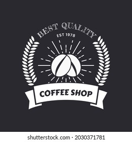 Vintage logo for coffee shop