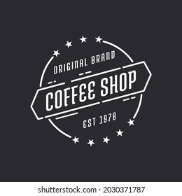 Vintage logo for coffee shop