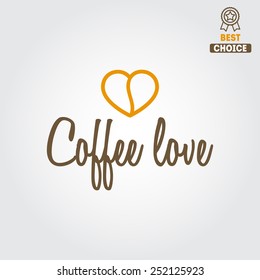 Vintage logo for coffee shop, cafe and restaurant