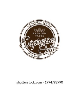 vintage logo for coffee shop icon vector sign symbol illustration design
