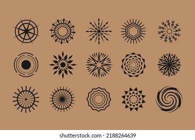 Vintage logo decoration element vector design