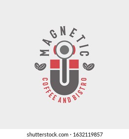 Vintage Logo Design Coffee Shop adn Bistro Illustration