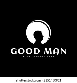 Vintage Logo design inspiration about the best dad with silhouette and light loop style