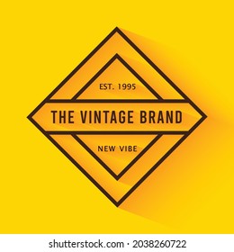 Vintage logo design with lettering Vector
