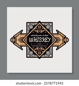 Vintage Logo Design, Retro Badge, Classic Emblem for Branding