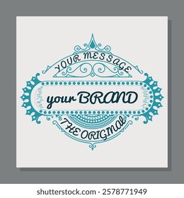 Vintage Logo Design, Retro Badge, Classic Emblem for Branding
