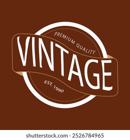 vintage logo Design, vintage logo design with stylist text and stylist shape and stock line