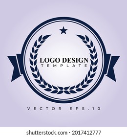 vintage logo design template, editable vector format.