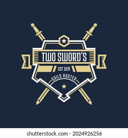 vintage logo, Logo design vector, Vector illustration
