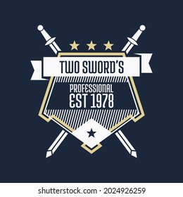 vintage logo, Logo design vector, Vector illustration