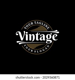 Vintage logo design vector style