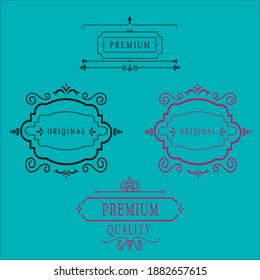 Vintage logo designs in vector form