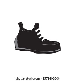 vintage logo emblem of repair shoes