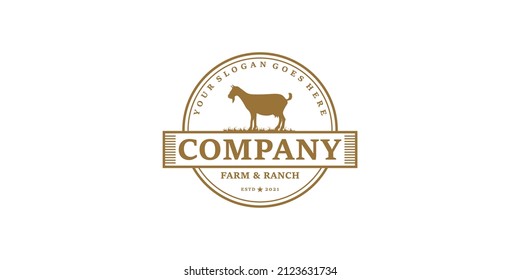 vintage logo farm and ranch, logo reference for business