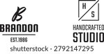 Vintage logo featuring a handcrafted studio established in 1906