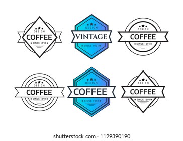 Vintage logo. Hipster label and logo. Vintage Logo set, retro design elements.