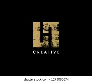 Vintage Logo Initials H
