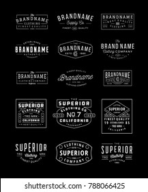 VINTAGE LOGO, INSIGNIA & BADGE BUNDLE 3. perfect for identity, logo, insignia or badge design with retro vintage looks. it is also good for print design such clothing line, merchandise etc.