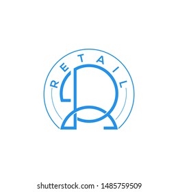 Vintage logo lines, which form the letter R in the retail industry.