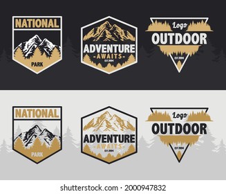 Vintage logo mountain shirt sticker outdoor adventure 4