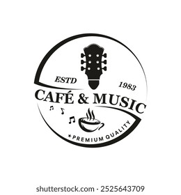 vintage logo music festival vector template illustration