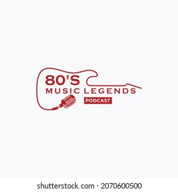 Vintage Logo Music Legend - Design  